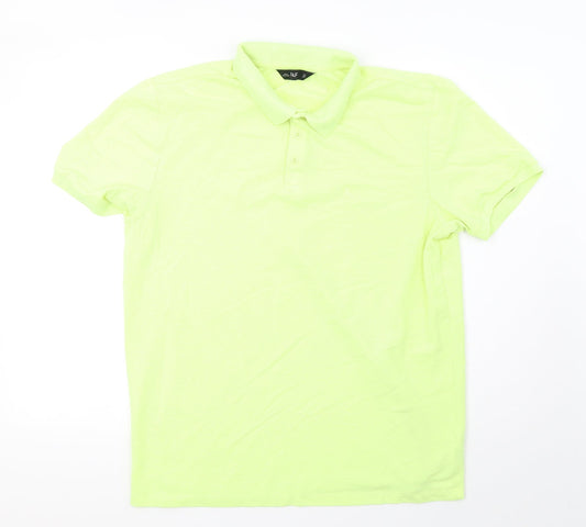 F&F Mens Yellow    Polo Size L