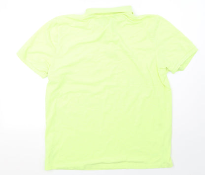 F&F Mens Yellow    Polo Size L