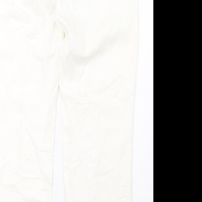 Gerry Weber Womens White  Denim Trousers  Size 14 L30 in