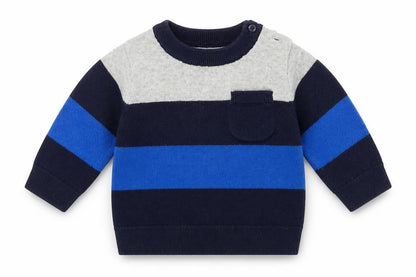 Gap Boys Blue Striped  Pullover Jumper Size 3-6 Months