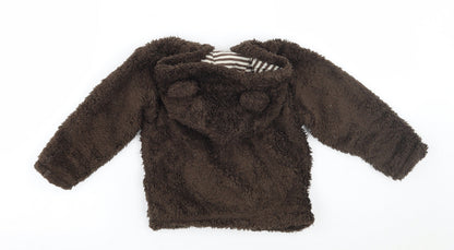 Marks and Spencer Baby Brown   Jacket Coatigan Size 18-24 Months