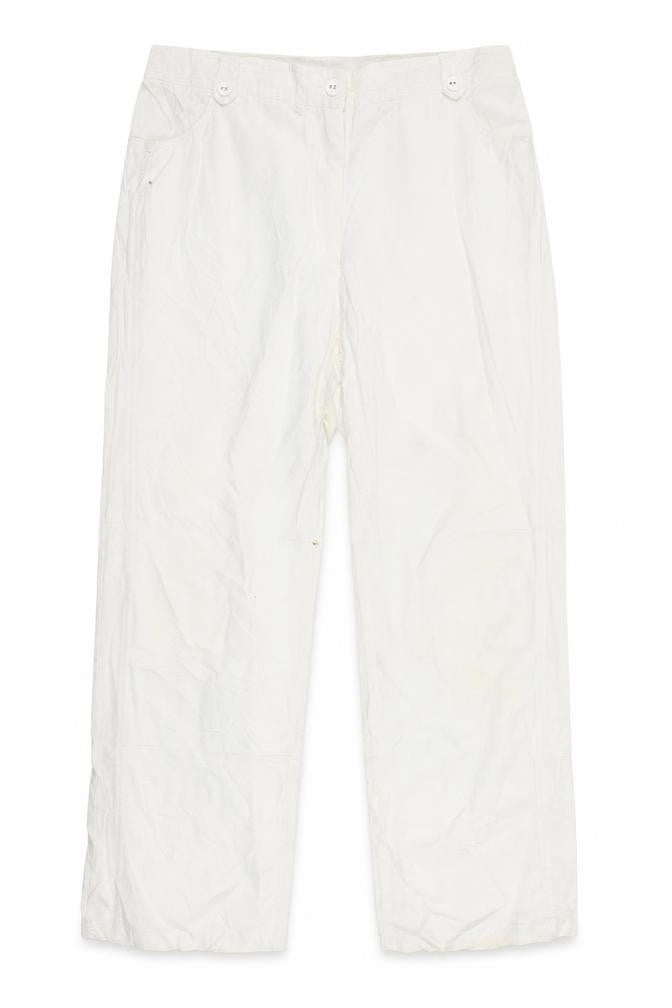 Womens UK Size 18 Canda Regular Fit  White Trousers