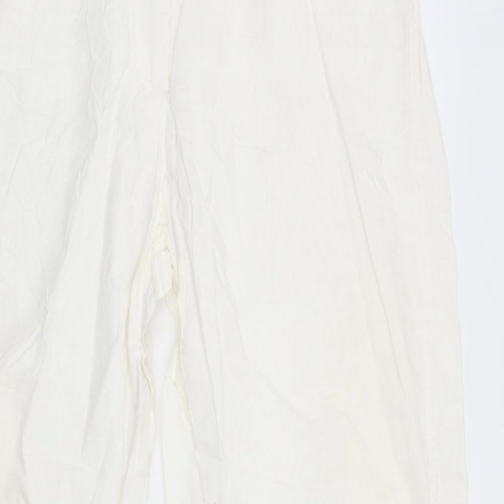 Womens UK Size 18 Canda Regular Fit  White Trousers