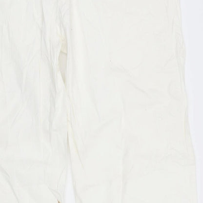 Womens UK Size 18 Canda Regular Fit  White Trousers