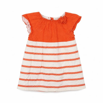 Gap Girls Orange Striped  A-Line  Size 3-6 Months