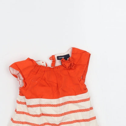 Gap Girls Orange Striped  A-Line  Size 3-6 Months