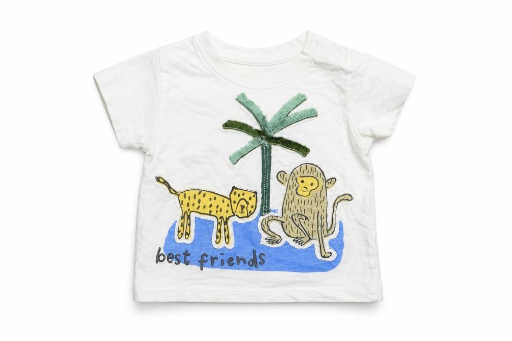 Marks & Spencer Boys White   Basic T-Shirt Size 0-3 Months