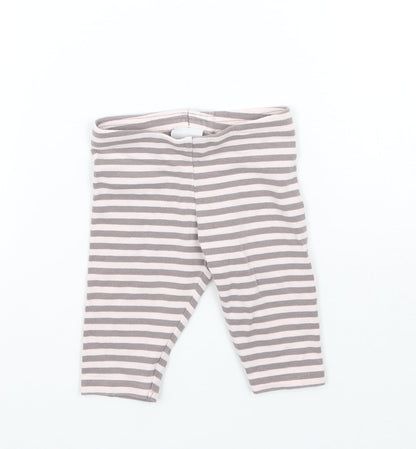 NEXT Baby Pink Striped  Sweatpants Trousers Size 3-6 Months