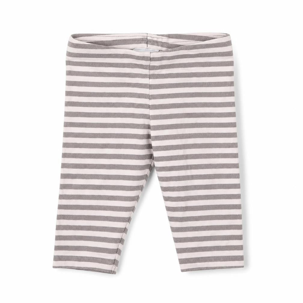 Front view of Next Baby Pink Striped sweatpants, size 3-6, Months