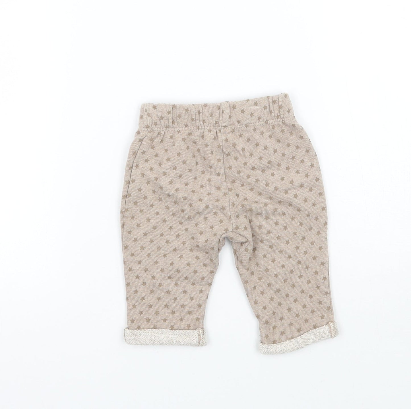 TU Boys Brown Geometric  Sweatpants Trousers Size 0-3 Months