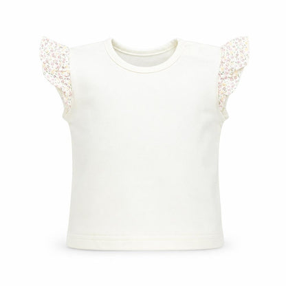 NEXT Girls White   Basic T-Shirt Size 6-9 Months