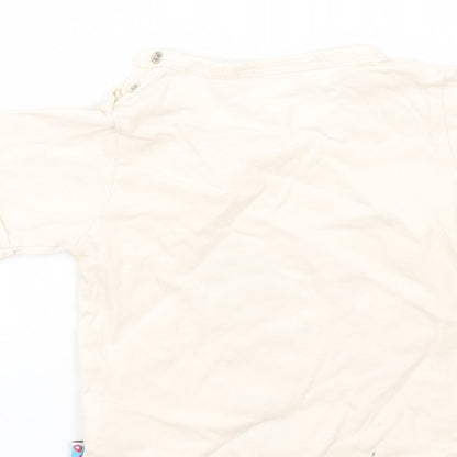 NICI Girls Beige   Basic T-Shirt Size 9-12 Months