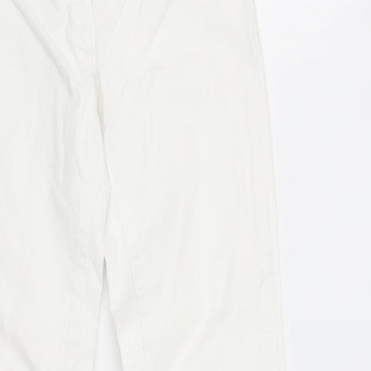 Womens UK Size 2XS H&M Regular Fit Skinny White Jeans