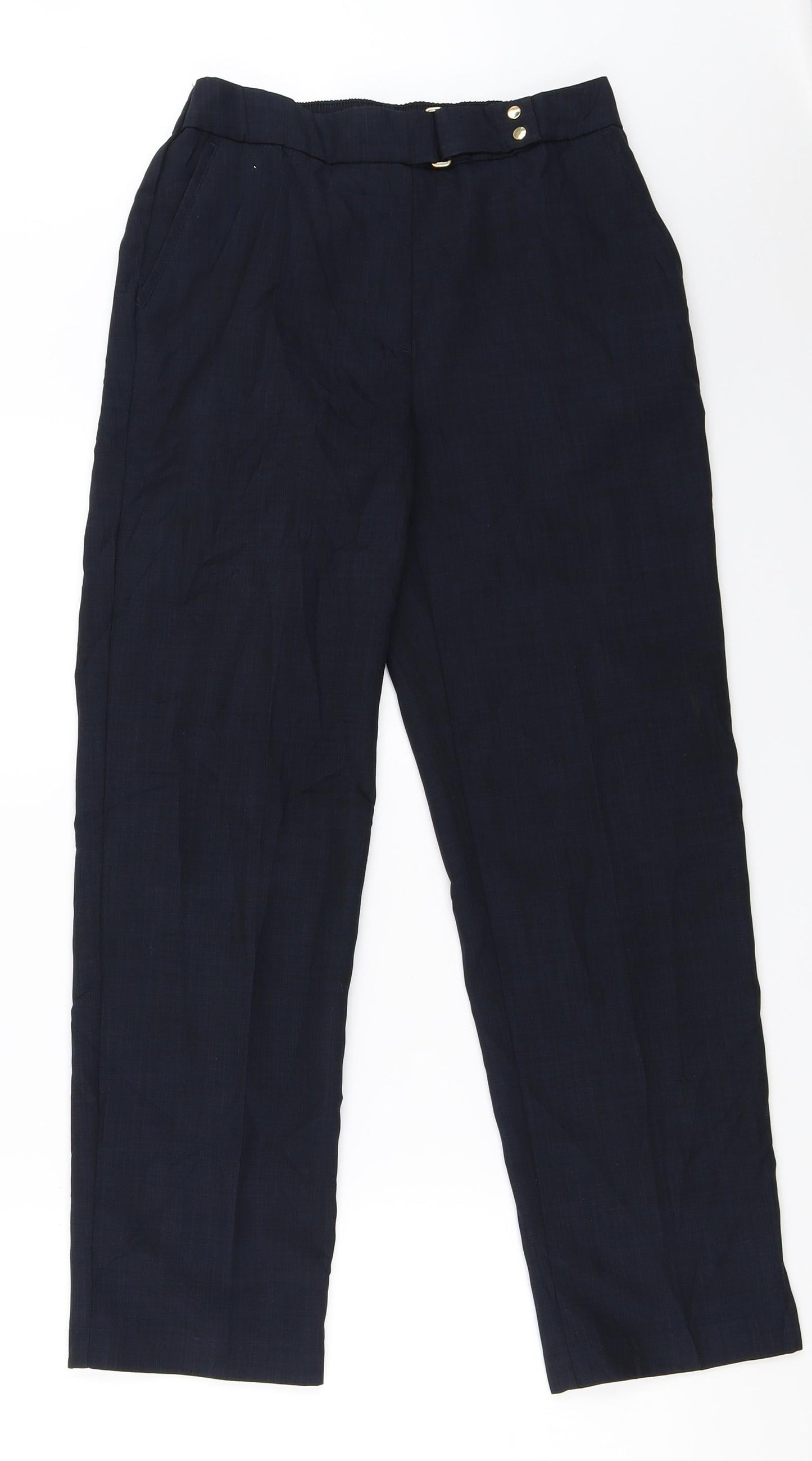 Womens UK Size 8 Marks and Spencer Regular Fit  Blue Trousers