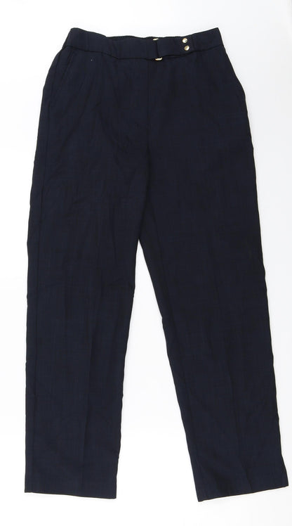 Womens UK Size 8 Marks and Spencer Regular Fit  Blue Trousers