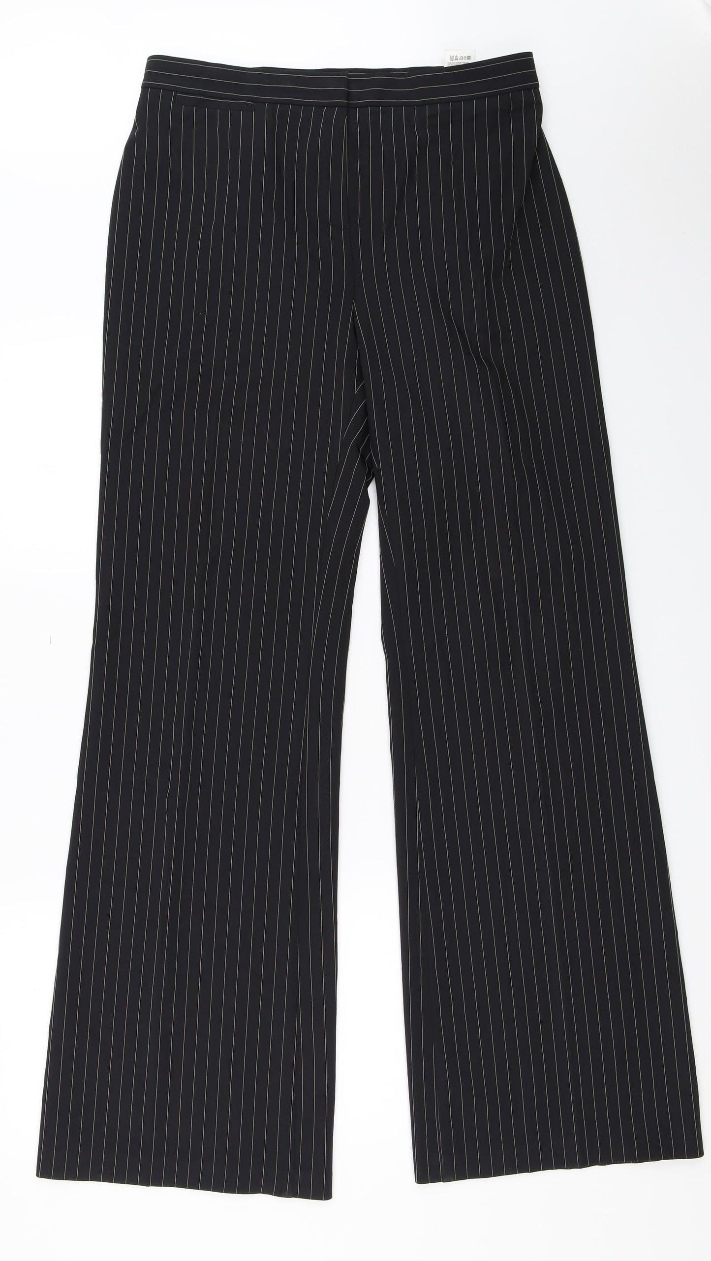 Womens UK Size 12 Marks and Spencer Regular Fit  Black Trousers
