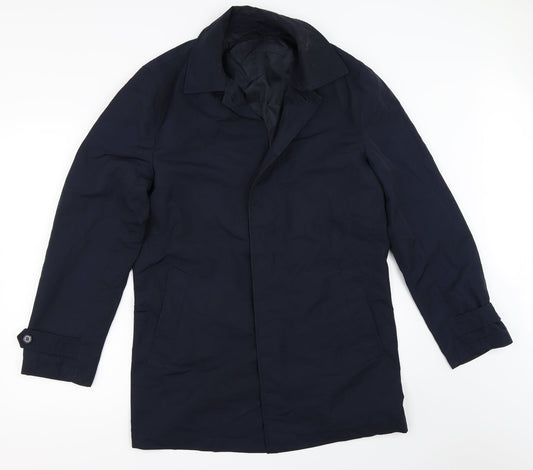 Womens UK Size S Marks and Spencer Blue Overcoat