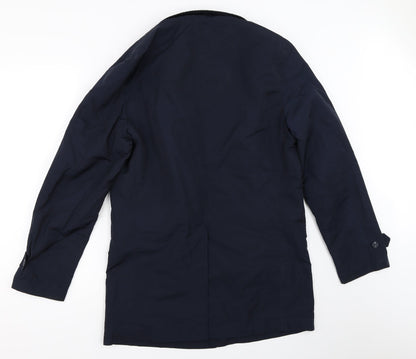 Womens UK Size S Marks and Spencer Blue Overcoat