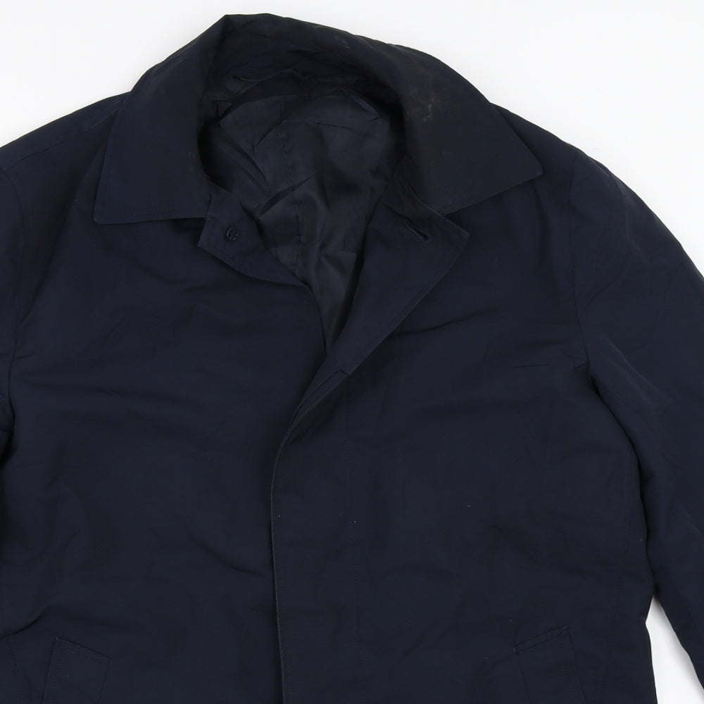 Womens UK Size S Marks and Spencer Blue Overcoat