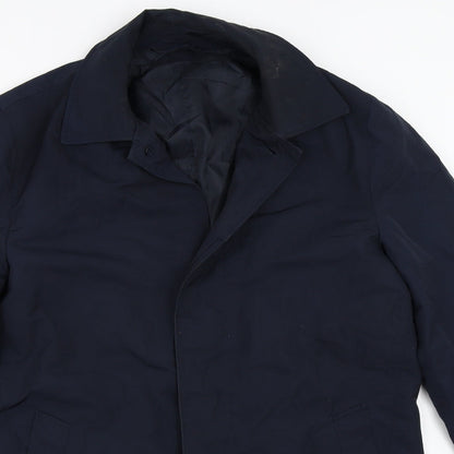 Womens UK Size S Marks and Spencer Blue Overcoat