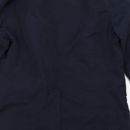 Womens UK Size S Marks and Spencer Blue Overcoat