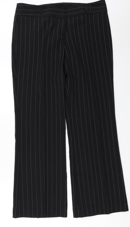 AMARANTO Womens Black   Trousers  Size 14 L30.5 in