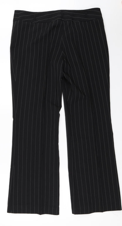 AMARANTO Womens Black   Trousers  Size 14 L30.5 in