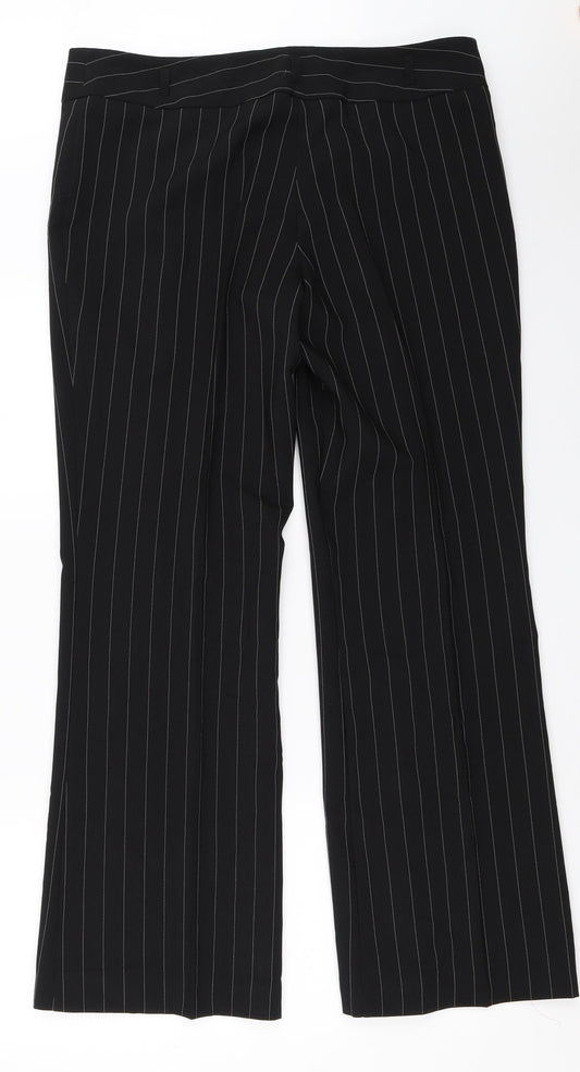 AMARANTO Womens Black   Trousers  Size 14 L30.5 in