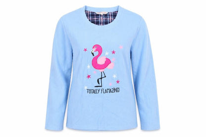 Forever Dreaming Womens Blue Solid  Top Pyjama Top Size S