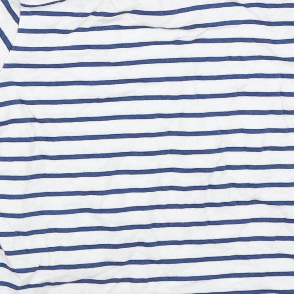 George Boys White Striped  Basic T-Shirt Size 3-6 Months
