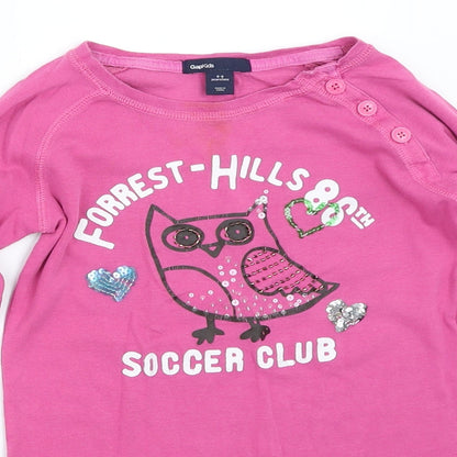 Gap Girls Purple   Basic T-Shirt Size 8-9 Years