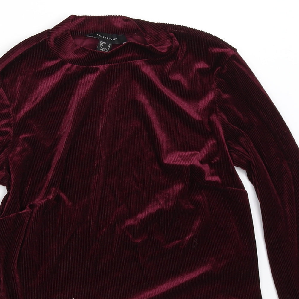 Atmosphere Womens Purple   Basic T-Shirt Size 10