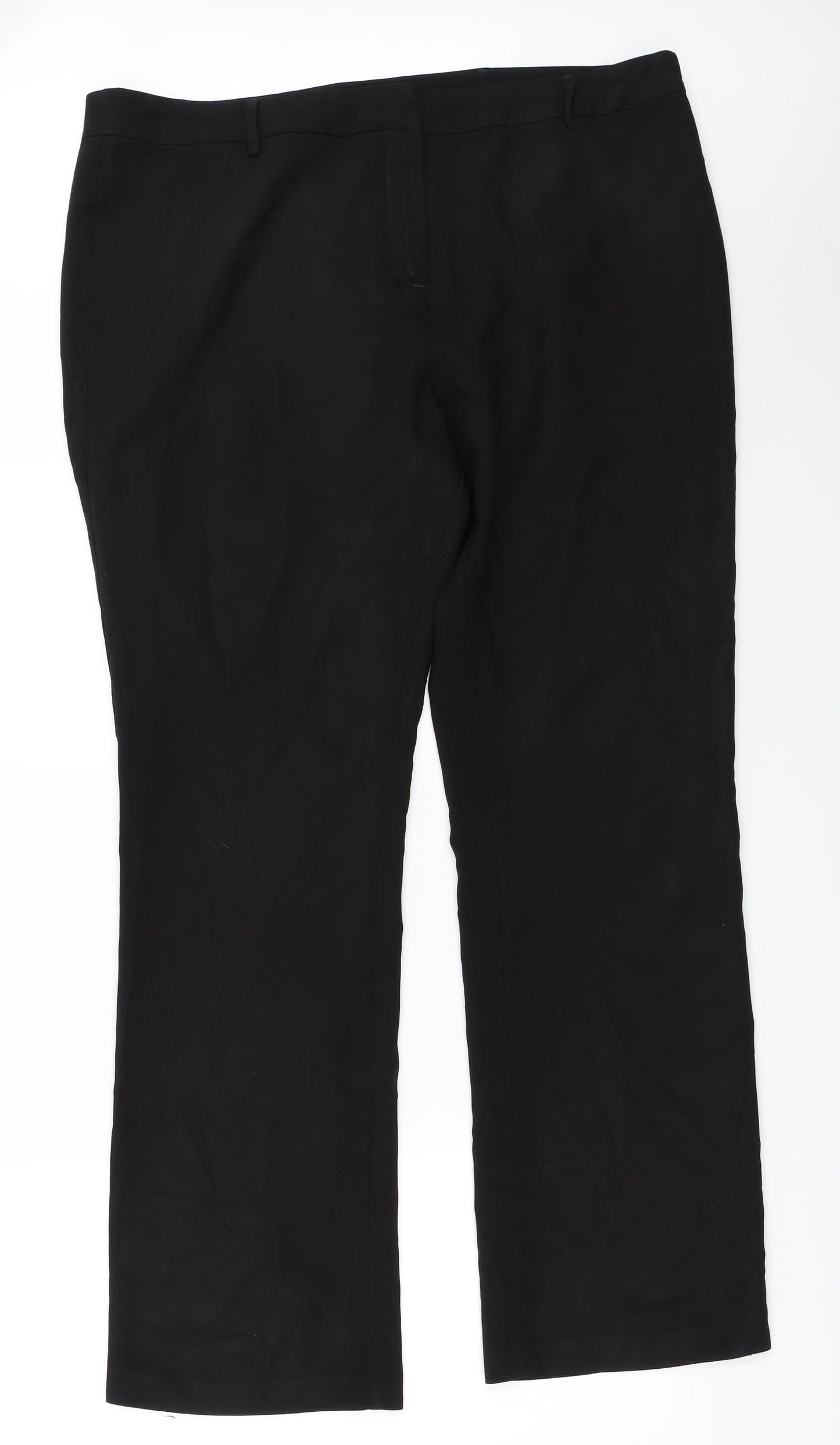 Womens UK Size 38 in Preworn Regular Fit  Black Trousers