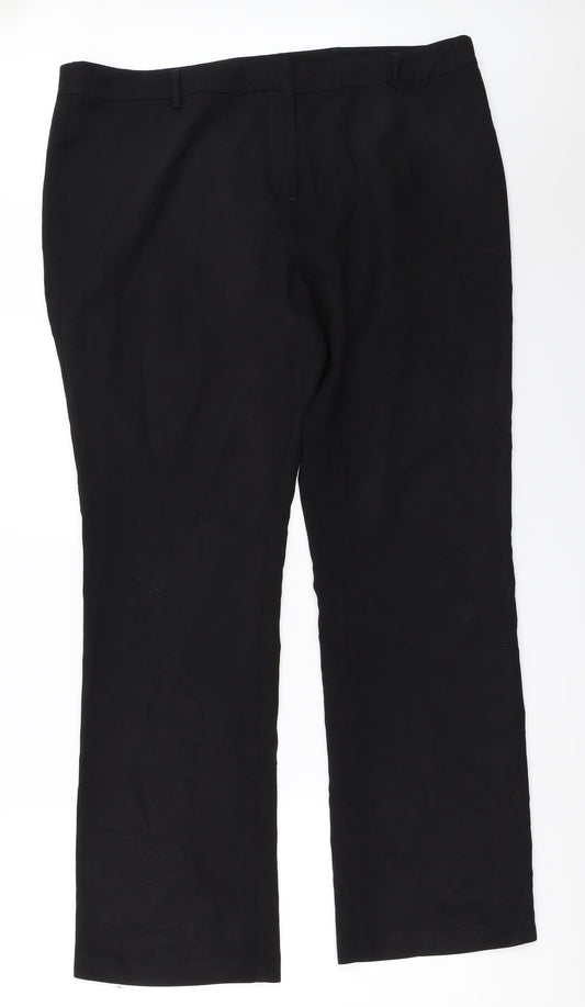 Womens UK Size 38 in Preworn Regular Fit  Black Trousers