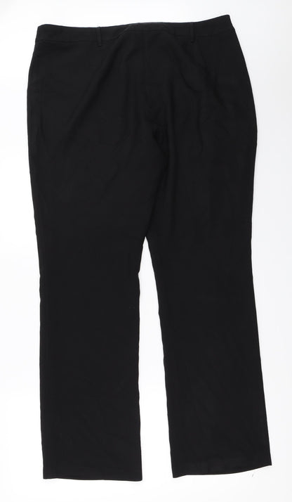 Womens UK Size 38 in Preworn Regular Fit  Black Trousers
