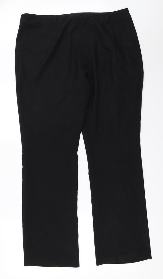 Womens UK Size 38 in Preworn Regular Fit  Black Trousers