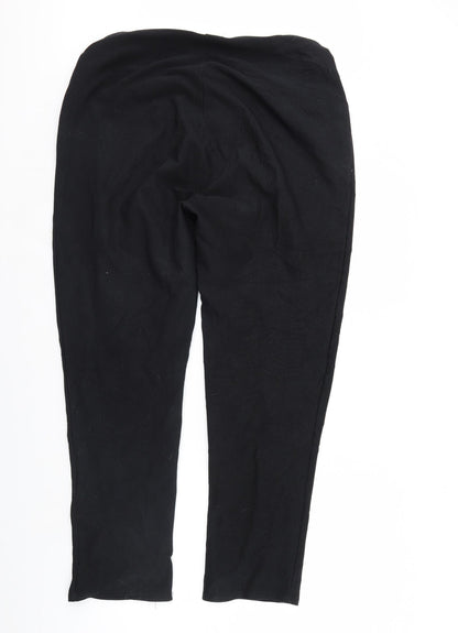 Womens UK Size 20 Preworn Regular Fit Dress Pants Black Trousers