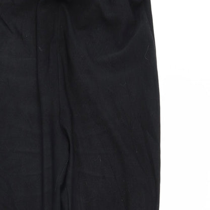 Womens UK Size 20 Preworn Regular Fit Dress Pants Black Trousers