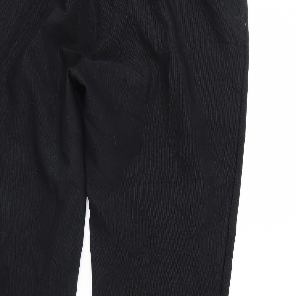 Womens UK Size 20 Preworn Regular Fit Dress Pants Black Trousers