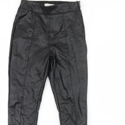 Topshop Womens Black   Capri Leggings Size 6 L24 in