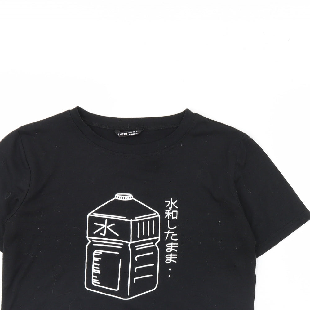 SheIn Womens Black   Basic T-Shirt Size M