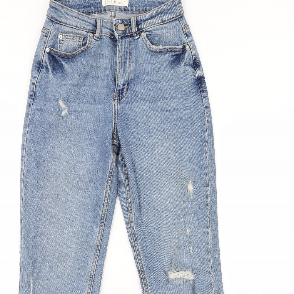 Denim & Co. Womens Blue  Denim Skinny Jeans Size 6 L28 in