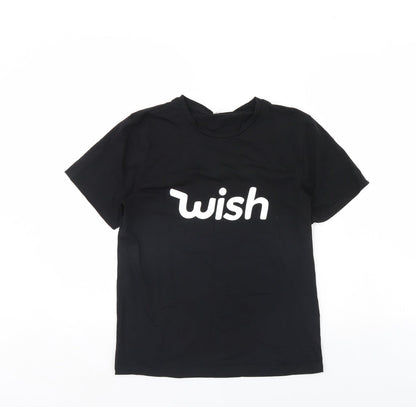 Wish Womens Black   Basic T-Shirt Size S