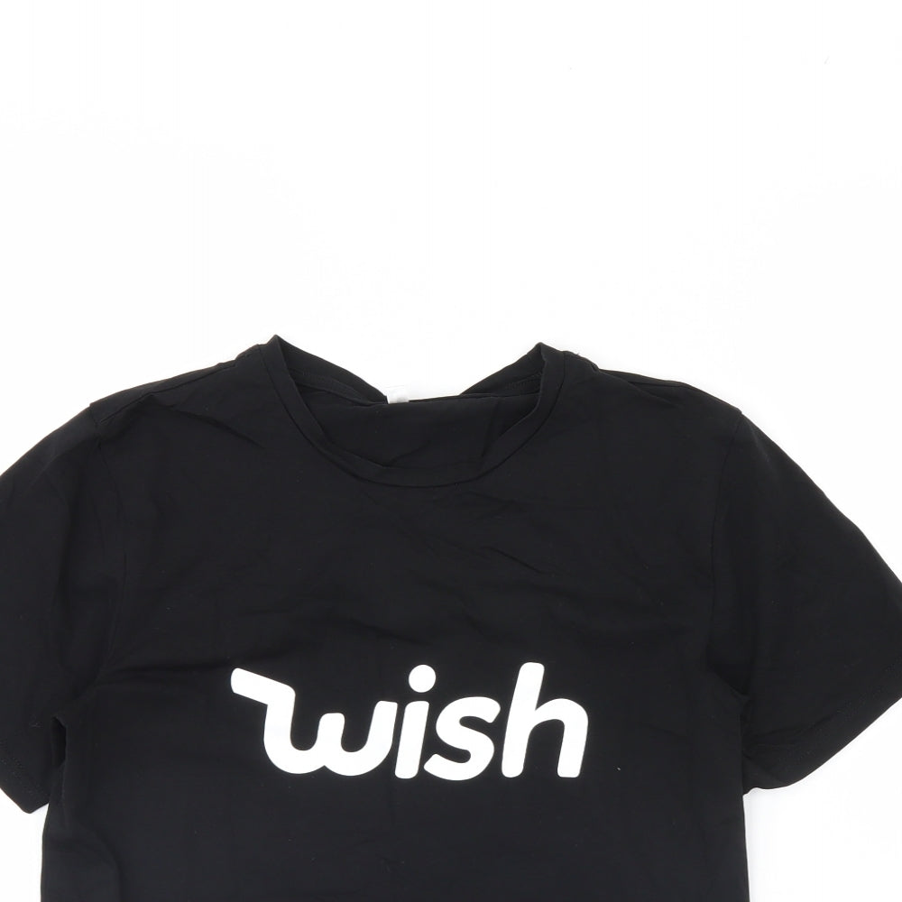 Wish Womens Black   Basic T-Shirt Size S