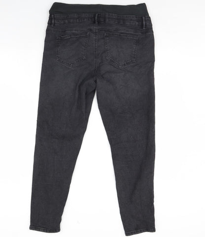 Pieces Womens Black  Denim Skinny Jeans Size 38 in L30 in