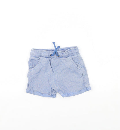 TU Baby Blue Striped  Cropped Trousers Size 18 Months