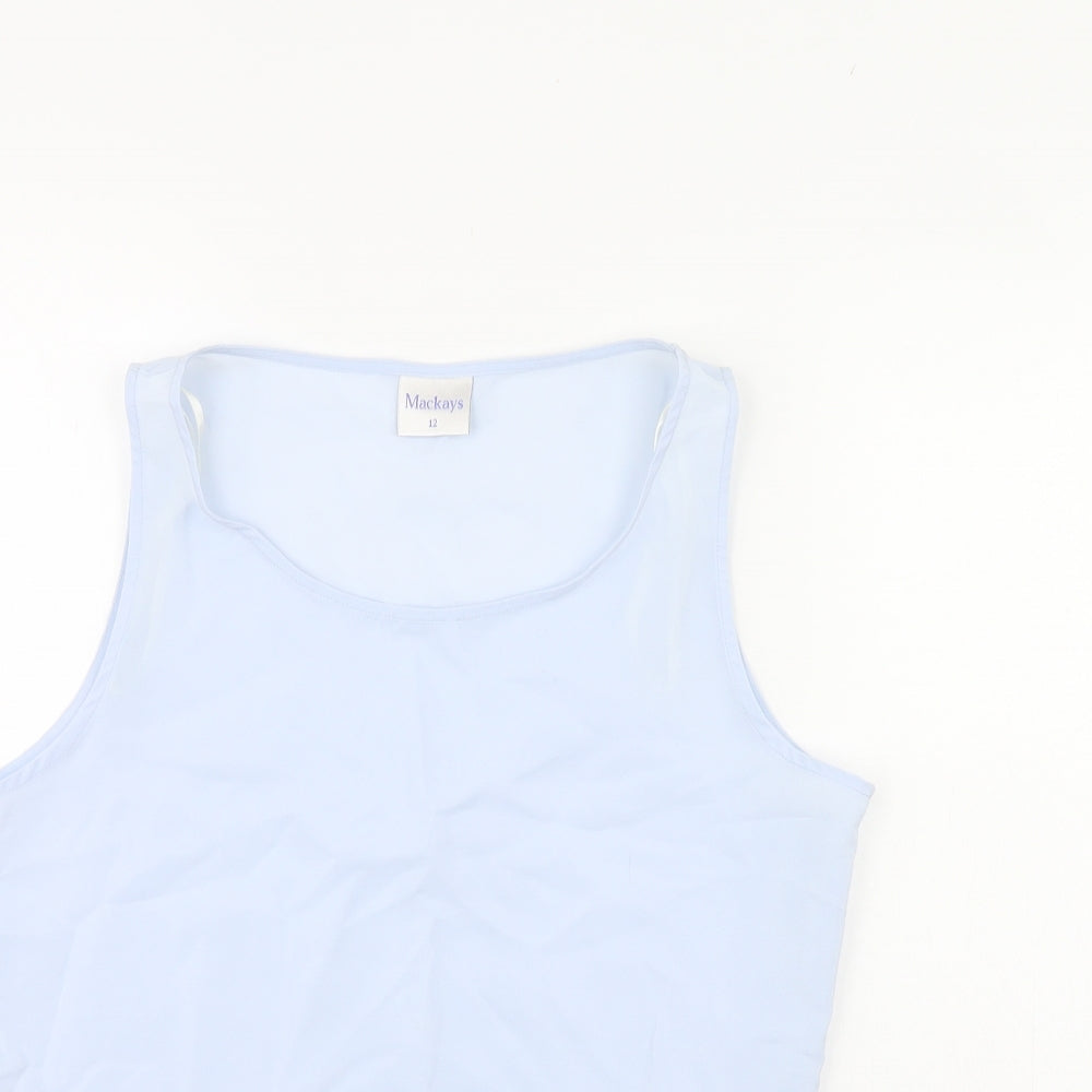 Womens UK Size 12 Mackays Blue Basic Tank