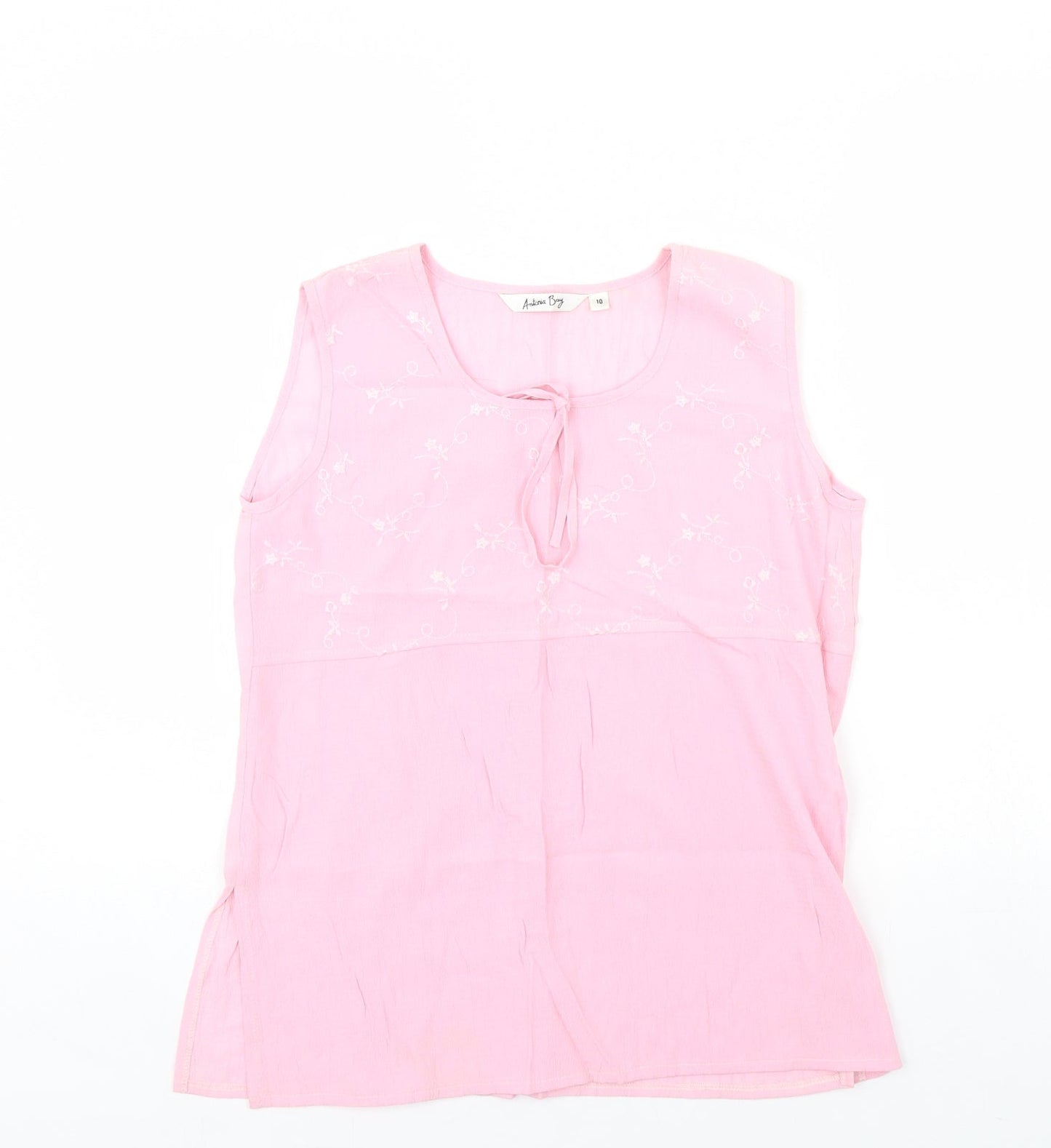 Antonia Bay Womens Pink   Basic Tank Size 10