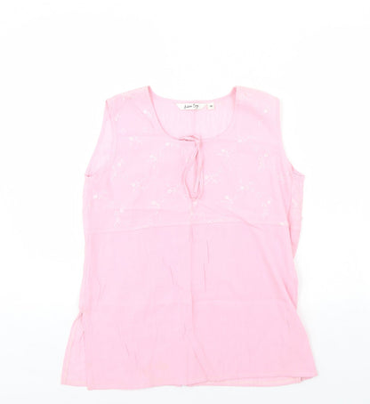 Antonia Bay Womens Pink   Basic Tank Size 10