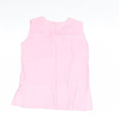 Antonia Bay Womens Pink   Basic Tank Size 10